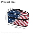 thumbnail image 6 of HELLHERO American Flag Design Iron Carrying Bag Large Size with Zipper Closure and Hair Styling Tool(Case Only), 6 of 6
