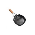 thumbnail image 4 of Mosiee Non-Stick Grill Pan With Folding Handle For All Heat Sources 20Cm/7.87 Inches, 4 of 9