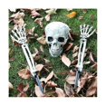 thumbnail image 5 of Cabeza de esqueleto de calavera realista de Halloween, brazos de mano humana para decoración de césped de jardín de casa de fiesta de Halloween como se muestra, como se muestra, 5 of 5