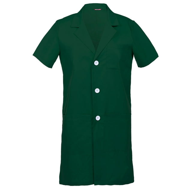 Men's Short Sleeves Lab Coat Laboratory Doctor Workwear