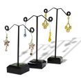 thumbnail image 3 of 3PCS Jewelry Hanger Creative Acrylic Base Metal Jewelry Stand Earring Display, 3 of 10