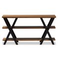 thumbnail image 2 of Baxton Studio Duchaine Wood and Metal Console Table in Dark Bronze, 2 of 7