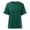 Green, variant on QYZEU T Shirts for Women Ruffle Short Sleeve Casual T Shirts Plain Round Neck Loose Fit Tee Blouse Soft Breathable Comfortable Lightweight Tops Dark Blue 2XL