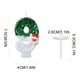 thumbnail image 2 of Nueva vela digital navideña de Papá Noel, verde y blanca, con sombrero rojo y muñeco de nieve., 2 of 5