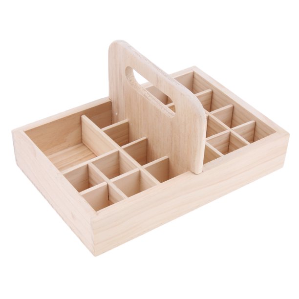Estante Organizador de almacenamiento Sunnimix para 21 botellas de 15ml de aceite esencial de madera