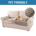 thumbnail image 2 of H.VERSAILTEX Plush Chenille 2 Cushion Loveseat Couch Cover, Anti Slip Thick Soft Washable Pet Friendly Sofa Slipcover, Durable Furniture Protector for Dogs Cats Kids, 35" x 62"(1 Pack), Taupe, 2 of 8