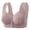 Grey, variant on Womens Seamless Front Closure Bras Lift Up Plus Size Full Cup Bras No Underwire Supportive Soft Comfortable Lightweight Breathable Front Button Bras Beige 40