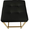 thumbnail image 4 of Meridian Furniture Nicola 26.5"H Vegan Leather Counter Stool in Black (Set of 2), 4 of 6