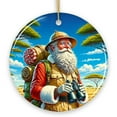 thumbnail image 6 of Santa Claus on a Safari Adventure Ornament, Christmas Gift and Decor for Explorers, 6 of 6