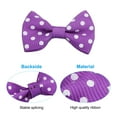 thumbnail image 3 of Uxcell 1 x 1.5 Inch Grosgrain Ribbon Mini Bow Printing Bows Purple 100Pcs, 3 of 6