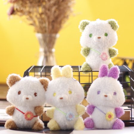 

Cheers.US Plush Pendant Meticulous Workmanship Decorative Cotton Cute Bunny Pendant Plush Toy Doll Lightweight Exquisite Workmanship for Adults and Children