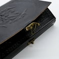 thumbnail image 2 of Handmade Leather Double Dragon Journal/Writing Notebook Diary/Bound Daily Notepad (7" x 5", Black), 2 of 8