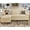 Beige, variant on COPIAE 80” L Shaped Sofa Sleeper, 2 in 1 Pull Out Sofa Bed with Upholstered Cushion, Faux Leather Couch with Storage& Removable Armrest, Modern Comfort Sectional Couch Bed for Living Room Bedroom
