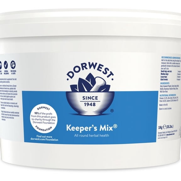 Dorwest Keepers Mix Powder 500g,  Natural, Maintains Optimum Health for Dogs and Cats