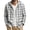 White, variant on Voska Mens Hooded Flannel Shirts Hoodie Shirt Lightweight Long Sleeve Casual Plaid Button Down Jackets Stylish with Pocket Black L