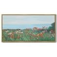 thumbnail image 6 of Drsoum Large 20x40in Natural Framed Coastal Red Wildflower Field Vintage Wall Art Prints Classic Retro Farmhouse Landscape Rustic Decorations for Living Room Bedroom, 6 of 6