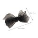 thumbnail image 2 of TEHAUX 1Ud Net Yarn Hair Clip Negro Ligero Con Moño Para Complemento De Peinado Fino, 2 of 8