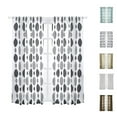 thumbnail image 2 of Yuarrent TureClos-Barra de cortina de tul para balcón, sala de estar, persianas semitransparentes, puerta, divisor de habitación, cortinas de Decoración del hogar café profundo 100X250cm, 2 of 6