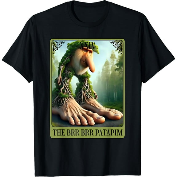 ANUNSHIRT Brr Brr Patapim Tarocchi Card Italian Brainrot T-Shirt Unisex S-5XL Hot Trending Shirt, Vintage Birthday Gift