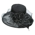 thumbnail image 2 of Lroveb Fascinators Hats for Women Tea Party Womens Vintage Floral Mesh Sun Hat Beach with Hat, 2 of 5