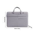thumbnail image 3 of ¡Últimas Unidades!, Bolsa de computadora portátil de color sólido, de gran capacidad, con asa ajustable, ligera, para viajes de negocios, almacenamiento independiente Akmoler, 3 of 8
