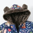thumbnail image 5 of Edvintorg Children Coat 2023 Fall Winter Thicken Jacket Boys Girls Cute Printed Hooded Jackets Kids Parka Outerwear 12M-5Y On Clearance, 5 of 6