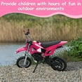 thumbnail image 4 of Queroig 49cc 2-Stroke Kids Dirt Bike, Gas Power Motocross, Beach Off Road Mini Motorcycle, Children Pocket Motorbike with Disc Brakes, 4 of 9