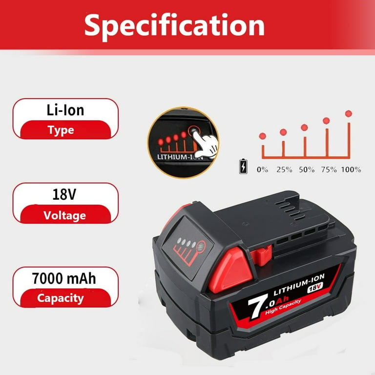 Milwaukee Batteries For Milwaukee M18 18V XC Li-ion Battery