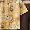 thumbnail image 4 of Boys 2-Piece Outfits 6-12 Months 12-24 Months 2t 3t 4t 5t 6t 7t Children Children'S Short Sleeve Set Cotton Summer New Boys Clothing Sets,Boys Cotton Summer Set(Yellow,3-4 Years), 4 of 4
