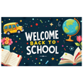 thumbnail image 1 of Welcome Back to School Educational Backdrop with Books and School Bus Banner Classroom Decorations Party Supplies Photo Prop, 1 of 4