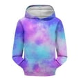 thumbnail image 6 of Mercatoo Oversized Gradient Color Hoodies for Girls Long Sleeve Cotton Pullover Hoodie Sweatshirts Trendy Cute Teen Kids Clothes, 6 of 7