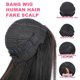 thumbnail image 5 of Peluca bob lisa con flequillo, sin pegamento, densidad del 180%, cabello humano brasileño, 30 cm (12 pulgadas) para mujer., 5 of 5