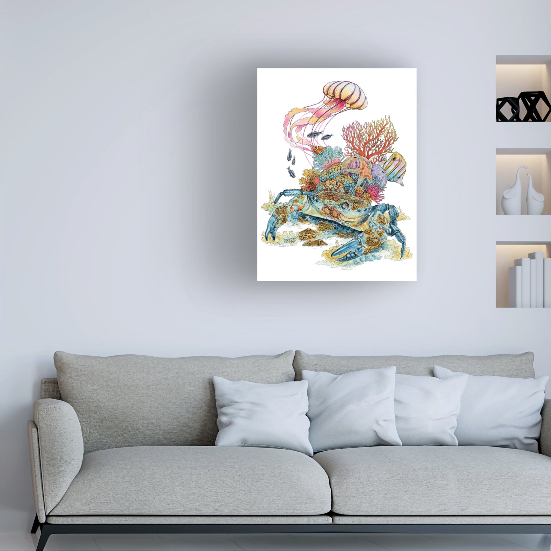 Trademark Fine Art Lea Chaillaud Moving With the Tide Canvas Wall Art