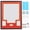 Red & Gold, variant on Sports Jersey Shadow Box Frame, Wall-Mount Display Case with Dual-Color Mat, Photo Slots & Mounting Hardware (Red Top & Gold Base)