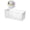White, variant on VQPeo Stackable Plastic Storage Basket with Handles - Eco-Friendly Rectangular Hollow Design for Multifunctional Use in Home, Kitchen, Bathroom, Refrigerator