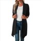 thumbnail image 2 of Chaqueta Informal de Cuartos y Abertura Frontal para Mujer, Abrigo Ligero y Moderno con Abertura Frontal. Negro XL, 2 of 9