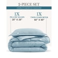 thumbnail image 3 of Casa Platino Twin Comforter Set - Duvet Insert - French Blue Comforter Set Twin - Super Soft & Cozy Bedding Hydro-Brushed 100% Microfiber Bedding Twin Size Comforter Set- French Blue, 3 of 9