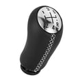 thumbnail image 4 of Perilla de Marchas Manual Accesorios Universales de Cuero PU de Repuesto de 5 Velocidades para MK2 Scenic MK2 Cordón Blanco, 4 of 7