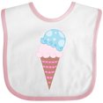 thumbnail image 3 of Inktastic Ice Cream Cone with Heart Boys or Girls Baby Bib, 3 of 4