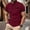 Wine, variant on ZZwxWA Tops for Men Up to 65% Off Casual Breathable Cozy Style T-shirt Male Oversize V Neck Tshirts Elastic Printed Quick-Dry Tops Holiday Beach Work Out Shirts Plus Size Short Sleeve Tee