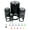 Black, variant on Spatula Cooking BBQ Self-Inking Rubber Stamp Ink Stamper - Red Ink - Mini 1/2 Inch