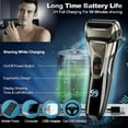 thumbnail image 6 of Teissuly Clearance Men's Electric Shaver Facial Wireless Rechargeable With LED -up Best Gift, 6 of 9