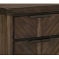 thumbnail image 7 of Modern Distressted Espresso Finish 6pc King Bed Dresser Mirror Chest Nightstand Bedroom Set Wooden Furniture, 7 of 7