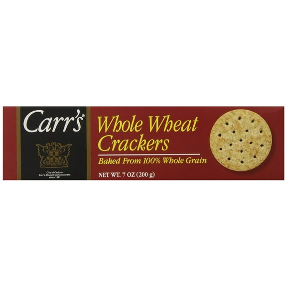 Carr's Whole Wheat Crackers, 7 OZ, 12 Pack