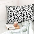 thumbnail image 4 of Yiaed Cute Panda Print Brushed Microfiber Envelope Pillowcases, Standard,Envelope Closure Pillow Cases(No pillow core)-20"x30", 4 of 6