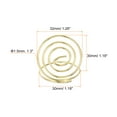 thumbnail image 2 of Table Number Holders 30mm Tall 30mm Base Width Mini Circle Golden, 24 Pieces, 2 of 5