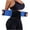 Blue, variant on Women Plus Size Boned Corsets Sauna Waist Trainer Trimmer Belt Workout Gym Sweat Belly Band Girdle Slimming Body Shaper