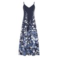 thumbnail image 5 of Puntoco Vestidos Mujer Moda Elegante Verano Casual Sólido V-Cuello Camis Vestido Largo Sin Mangas, 5 of 5