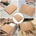 thumbnail image 5 of GOOHOCHY A4 4 Ring Binder Cover in Light Brown Kraft Paper for Home Use Thin and 9.5 x 11 inches, 5 of 8