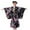 a-Black8330, variant on Girls Dress Kids Traditional Kimono Sets Elastic Waist Design Floral Print Satin Fabric Long Sleeve Stylish Outfits For Themed Events Traditional Celebrations Classic Dress